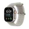 Apple Watch Ultra 4 GPS + Cellular 49mm, koperta Natural Titanium z półprzezroczystą szarą opaską Ocean