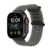 Apple Watch Ultra 4 GPS + Cellular 49mm czarna tytanowa koperta z przezroczystą czarną opaską Ocean