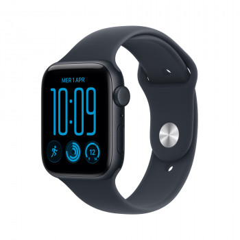 Apple Watch SE 3 GPS + Cellular 44 mm, koperta z aluminium (kolor Midnight), pasek sportowy (kolor niebieski), M/L