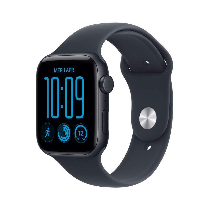 Apple Watch SE 3 GPS + Cellular 44 mm, koperta z aluminium (kolor Midnight), pasek sportowy (kolor niebieski), M/L