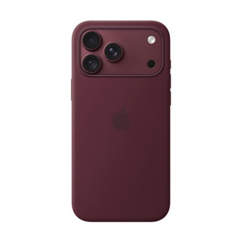 Apple iPhone 18 Pro Max etui silikonowe z MagSafe (Silicone Case) – burgundowy