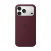 Apple iPhone 18 Pro Max etui silikonowe z MagSafe (Silicone Case) – burgundowy