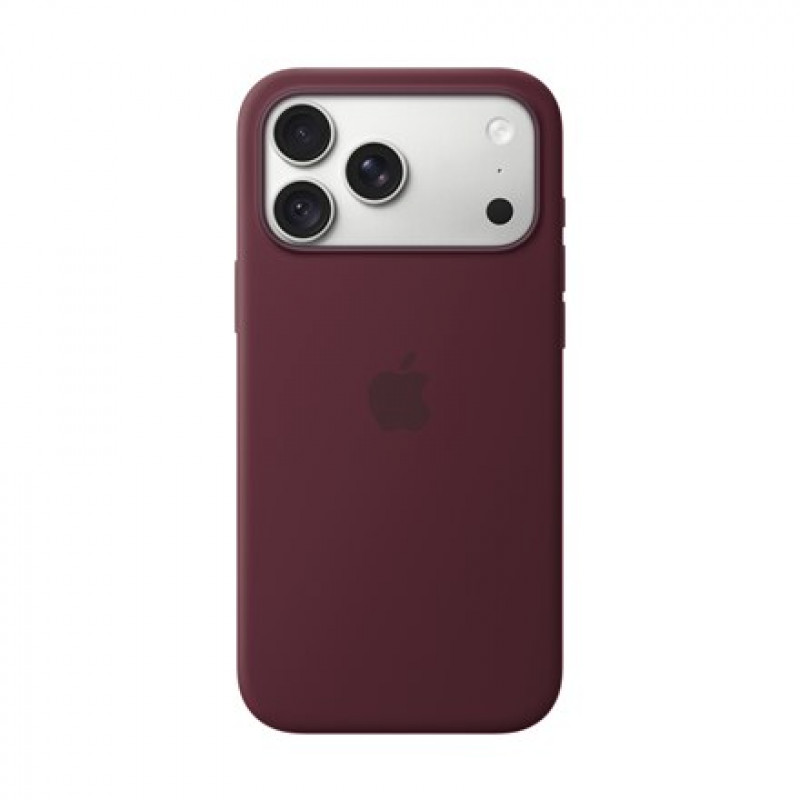 Apple iPhone 18 Pro Max etui silikonowe z MagSafe (Silicone Case) – burgundowy