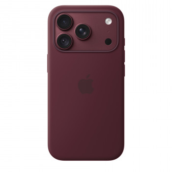Apple iPhone 18 Pro etui silikonowe z MagSafe (Silicone Case) – burgundowy