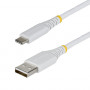 StarTech Pleciony Kabel USB 2.0 USB-A do USB-C, 3 m, 15 W, Biały