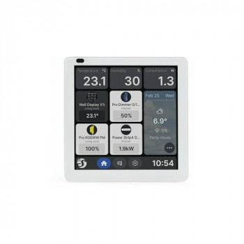 Shelly Wall Display X1i Podtynkowy Panel Sterowania Smart Home, Wi-Fi, Bluetooth – Srebrny