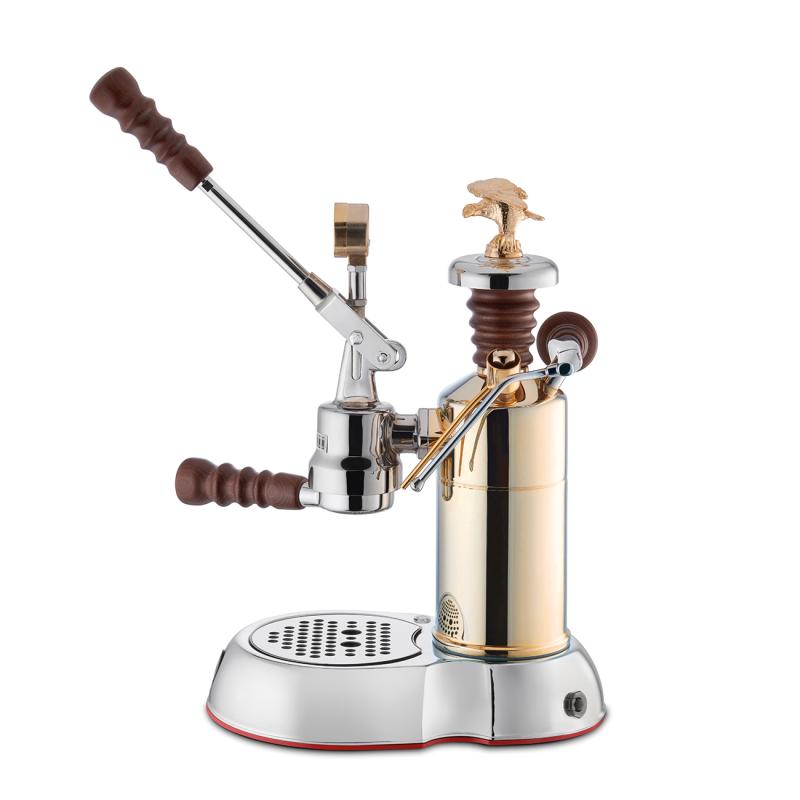 La Pavoni Esperto Competente LPLESC01EU Dźwigniowy ekspres do kawy, Chrom/Złoty
