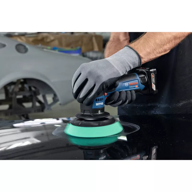 Bosch GPX 12V-125 Professional Akumulatorowa Polerka 06019L4100, 12 V, 125 mm, Niebiesko-Czarny, Solo (bez akumulatora i ładowarki)