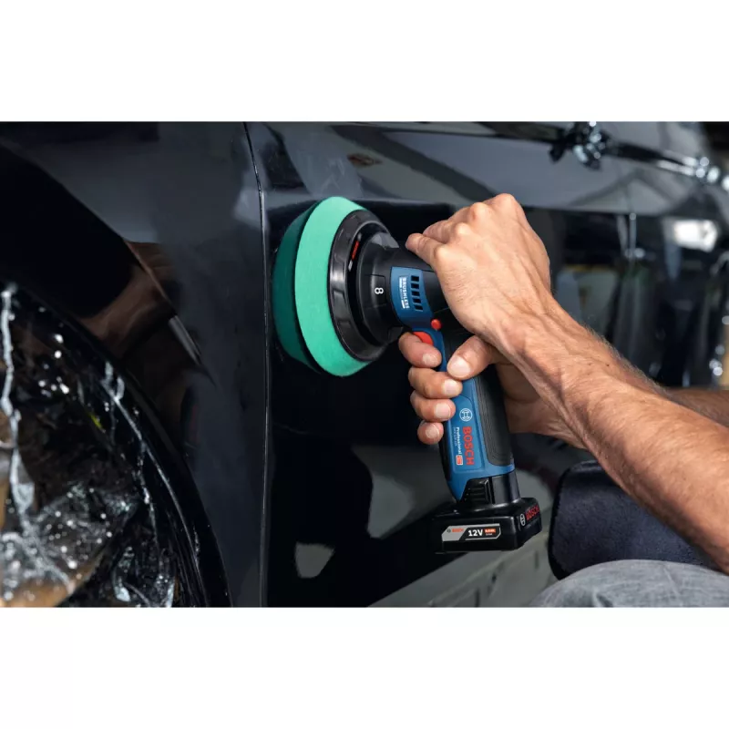 Bosch GPX 12V-125 Professional Akumulatorowa Polerka 06019L4100, 12 V, 125 mm, Niebiesko-Czarny, Solo (bez akumulatora i ładowarki)