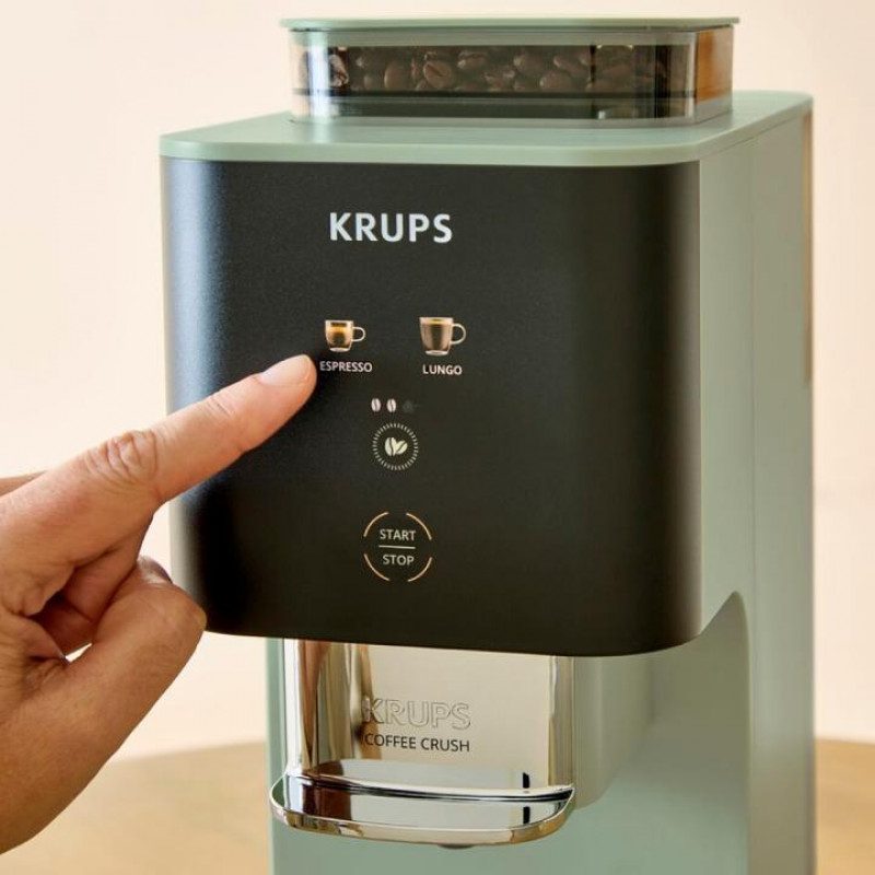 Krups Coffee Crush SA401LE0 Ekspres do kawy, Czarny/Zielony