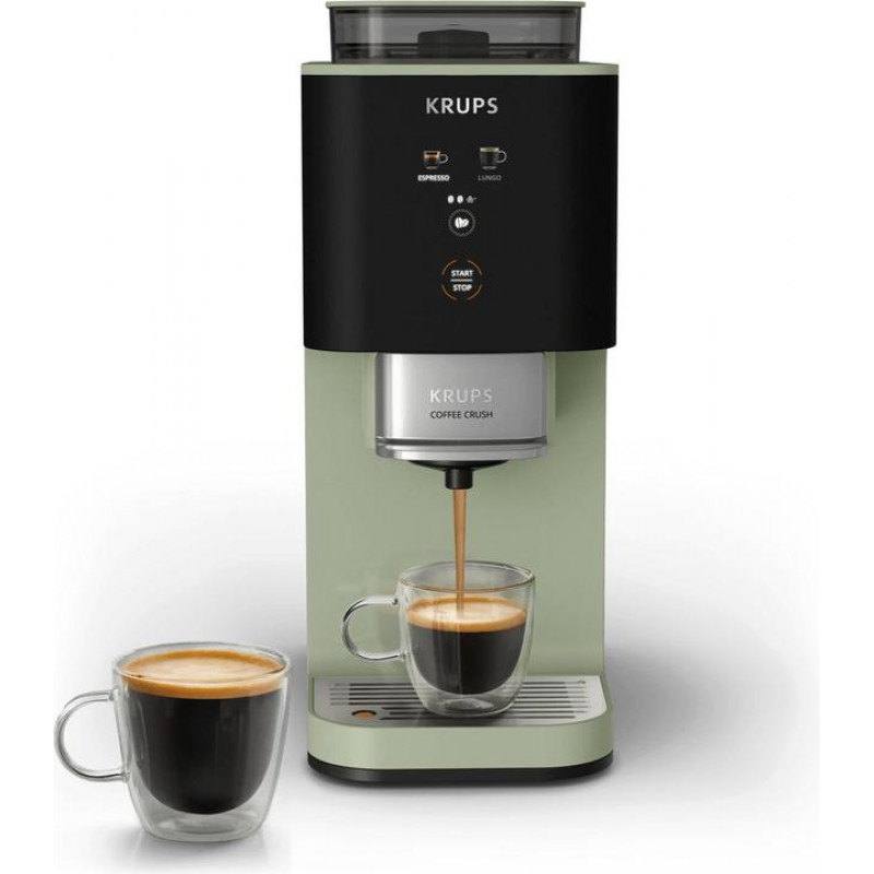 Krups Coffee Crush SA401LE0 Ekspres do kawy, Czarny/Zielony