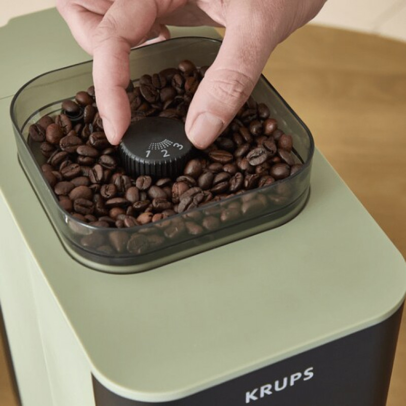 Krups Coffee Crush SA401LE0 Ekspres do kawy, Czarny/Zielony