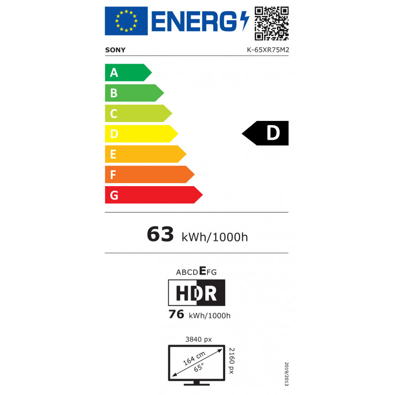 Sony BRAVIA 7 II K65XR75M2B 65 inch True RGB 4K Ultra HD Smart TV