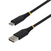 StarTech Pleciony kabel USB 2.0 USB-A do USB-C, 2 m, 15 W, czarny