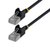 StarTech Slim Cat6a U/FTP Patch Kabel RJ45, 0,3 m, Czarny
