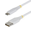 StarTech Pleciony kabel USB 2.0 USB-A do USB-C, 0,3 m, 15 W, biały