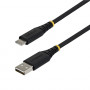 StarTech Kabel USB 2.0 USB-A do USB-C, pleciony, 0,3 m, 15 W, czarny