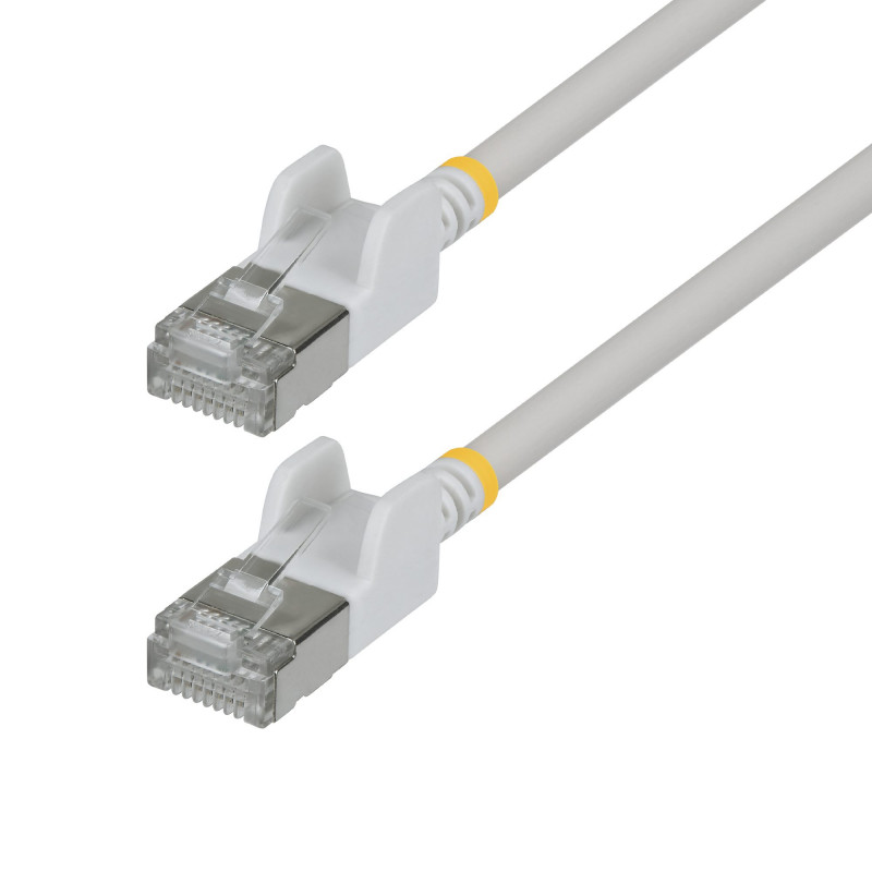 StarTech Slim Cat6a U/FTP Patch Kabel RJ45, 0,15 m, Biały