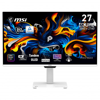 Monitor MSI PRO MAX 271UPXW12G 26,5 inch 4K UHD QD-OLED 120 Hz