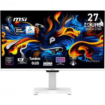 Monitor MSI PRO MAX 271UPXW12G 26,5 inch 4K UHD QD-OLED 120 Hz