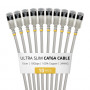 StarTech.com Slim Cat6a U/FTP Patch Cable RJ45, 0,15 m, Szary, 10-Pack