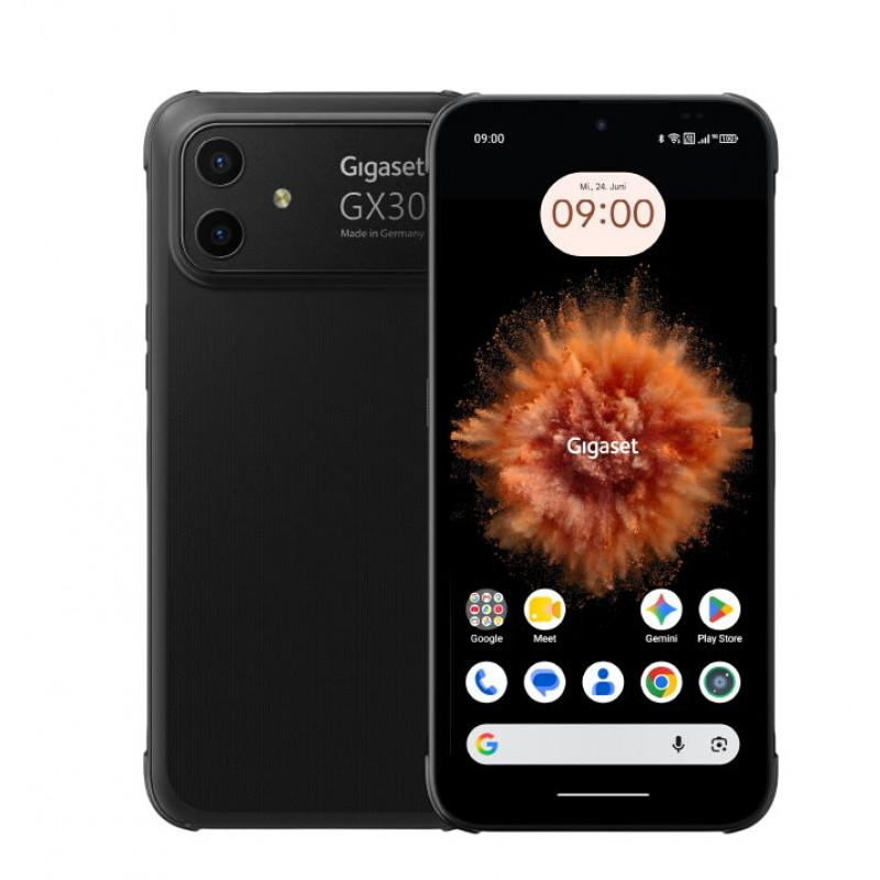 Gigaset GX30 Wzmocniony Smartphone Tytanowy Czarny, 16,7 cm, 128 GB, 6,58 inch