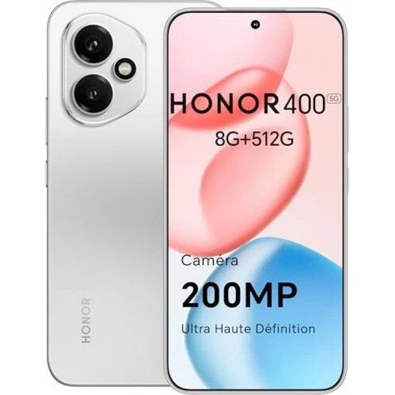 Smartfon Honor 400 5G Dual SIM 8GB RAM 512GB - Meteor Silver