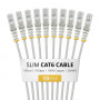 StarTech.com Slim Cat6 U/UTP Patch Kabel RJ45, 1 m, szary, 10-pak