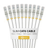 StarTech.com Slim Cat6 U/UTP Patch Kabel RJ45, 1 m, szary, 10-pak