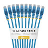 StarTech.com Slim Cat6 U/UTP Kabel krosowy RJ45, 0,25 m, niebieski, LSZH, 10-pak