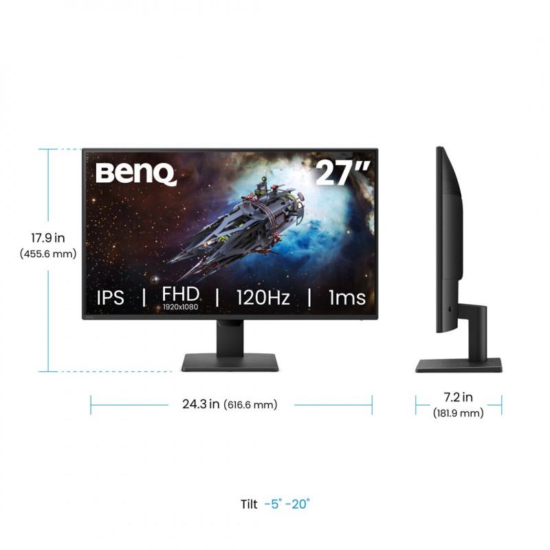 Monitor gamingowy BenQ GW2790P 27 IPS 1920x1080 120Hz 1ms Eye-Care panoramiczny