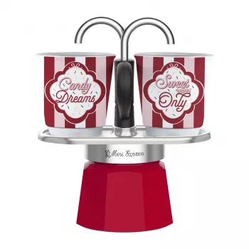 Bialetti Mini Express zestaw ekspresów do kawy Moka z 2 filiżankami (5461)