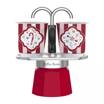 Bialetti Mini Express zestaw ekspresów do kawy Moka z 2 filiżankami (5461)