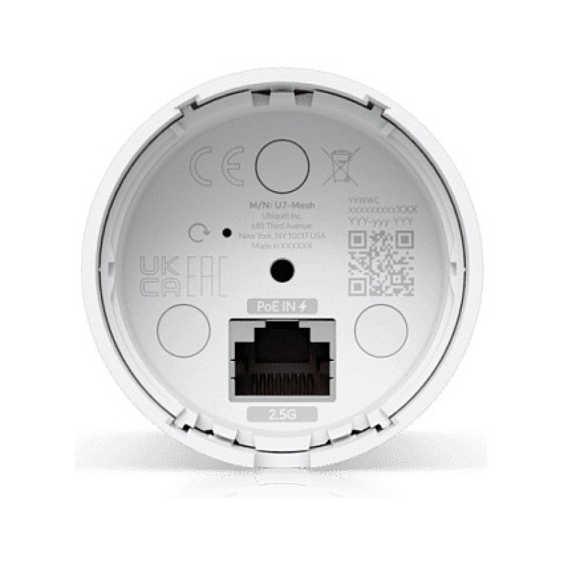 Punkt dostępowy bezprzewodowy Ubiquiti U7 Mesh 5000 Mbit/s Wi-Fi 7, PoE, biały
