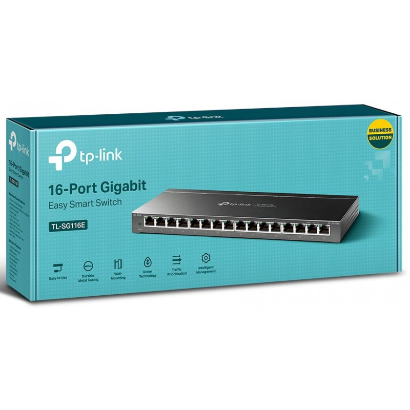 TP-Link TL-SG116E 16-portowy przełącznik Gigabit Easy Smart, V2.4