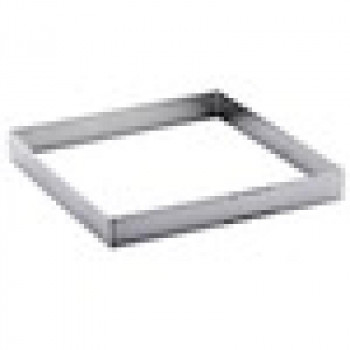 Perforowana kwadratowa forma do tarty ze stali nierdzewnej De Buyer, 15 cm (3099.21)
