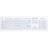 Klawiatura Active Key AK-C8100 Wireless Hygiene, zamknięta, układ szwajcarski (QWERTZ), biała