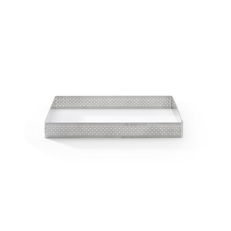 De Buyer Perforowana Kwadratowa Forma do Tarty ze Stali Nierdzewnej, 17,5 cm (3099.23)