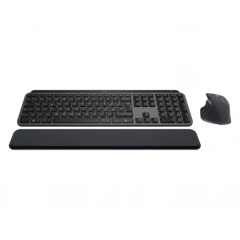 Logitech MX Keys S Combo Bezprzewodowy zestaw klawiatury i myszy, układ włoski, grafitowy