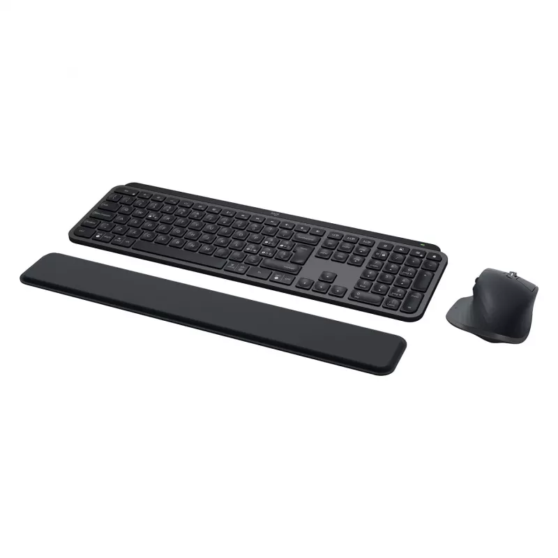 Logitech MX Keys S Combo Bezprzewodowy zestaw klawiatury i myszy, układ włoski, grafitowy