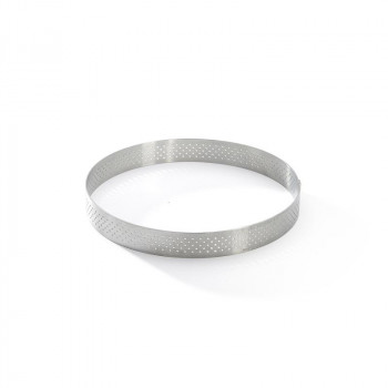 De Buyer Perforowany okrągły pierścień do tarty ze stali nierdzewnej, 12,5 cm (3099.05)