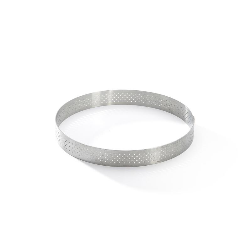 De Buyer Perforowany okrągły pierścień do tarty ze stali nierdzewnej, 12,5 cm (3099.05)