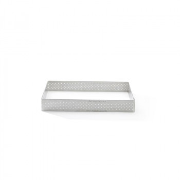 De Buyer Perforowana kwadratowa forma do tarty ze stali nierdzewnej, 7 cm (3099.19)