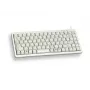 Cherry Slim Line G84-4100 Kompaktowa Klawiatura, PS/2 + USB, 83 Klawisze, Układ Niemiecki (QWERTZ), Jasnoszary