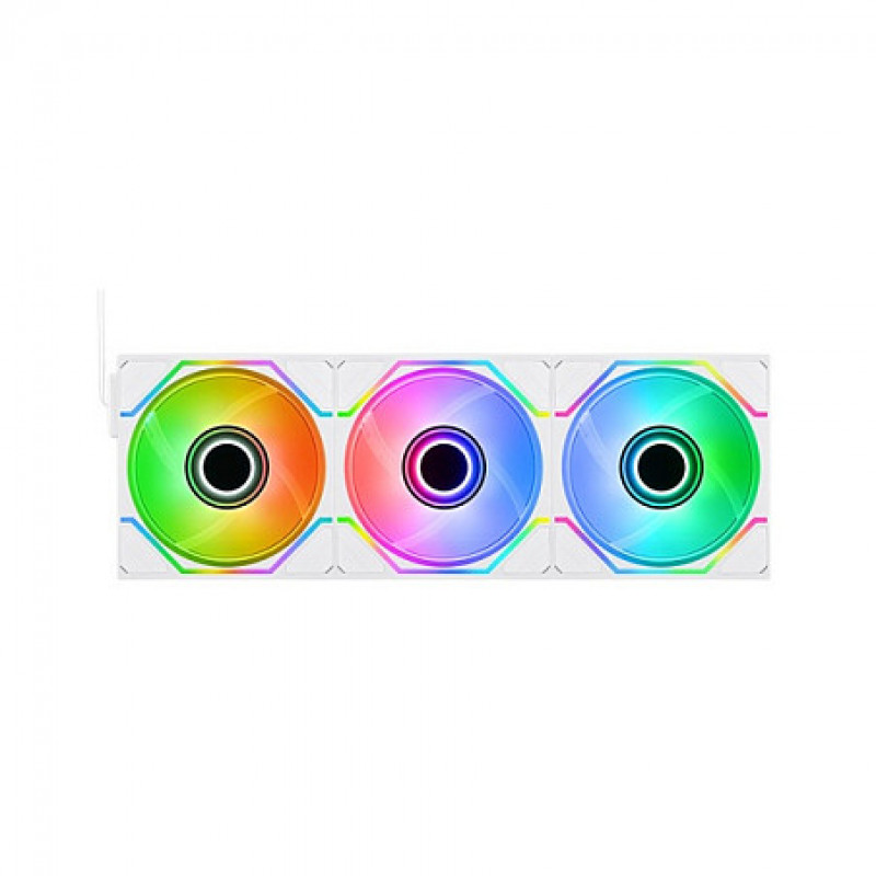 Wentylator obudowy Thermaltake SWAFAN INFINITY EX14 ARGB Sync 140 mm, biały, 3-pak