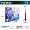 Hisense 43A7S 43 inch QLED 4K VidaaOS 60Hz Dolby Vision IQ Telewizor 2026