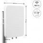 Antena kierunkowa Delock WiFi 6 MIMO, 2 x gniazdo N, 12-17 dBi, zewnętrzna, montaż na ścianie/maszcie, biała (60773)