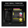 Obudowa komputerowa Corsair 2800X RS-R ARGB Panoramic Glass Micro-ATX, Czarna