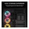 Obudowa komputerowa Corsair 2800X RS-R ARGB Panoramic Glass Micro-ATX, Czarna