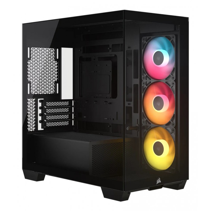 Obudowa komputerowa Corsair 2800X RS-R ARGB Panoramic Glass Micro-ATX, Czarna